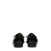 G.H.Bass Womens Bass Weejun Penny Loafer Black & White Leather - Parasol Store