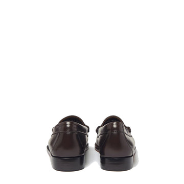 G.H.Bass Womens Bass Weejun Penny Loafer Chocolate Leather - Parasol Store