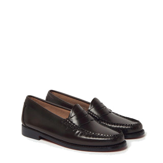 G.H.Bass Womens Bass Weejun Penny Loafer Chocolate Leather - Parasol Store