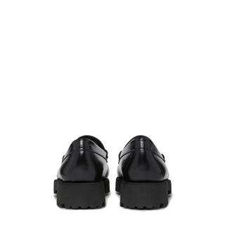 G.H.Bass Womens Weejuns 90s Penny Loafers Black Leather - Parasol Store