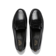 G.H.Bass Womens Weejuns 90s Penny Loafers Black Leather - Parasol Store
