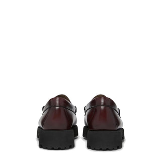 G.H.Bass Womens Weejuns 90s Penny Loafers Wine Leather - Parasol Store