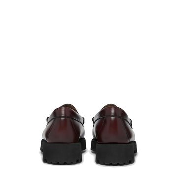 G.H.Bass Womens Weejuns 90s Penny Loafers Wine Leather - Parasol Store