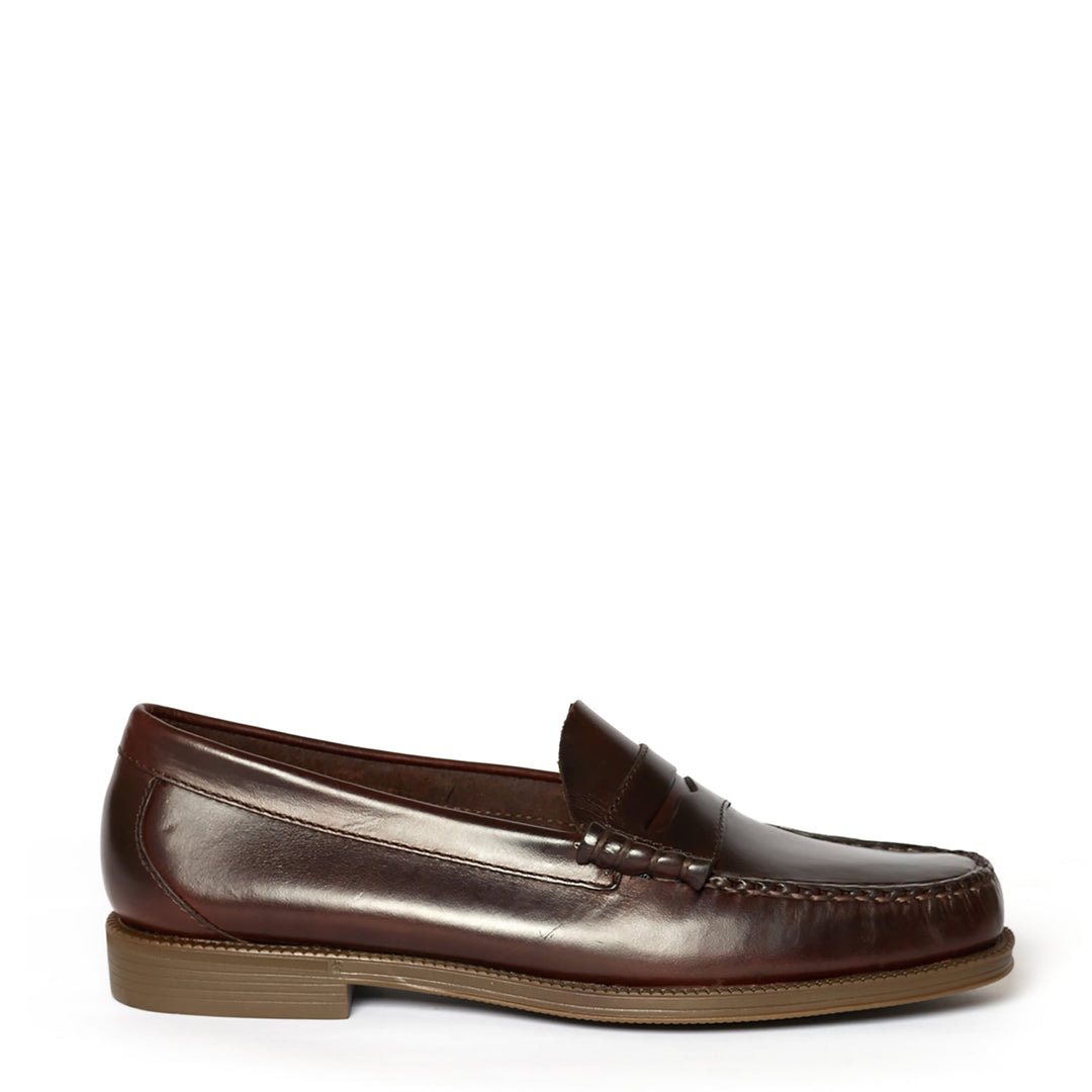 G.H Bass Easy Weejun Larson Pull Up Chocolate Leather - Parasol Store
