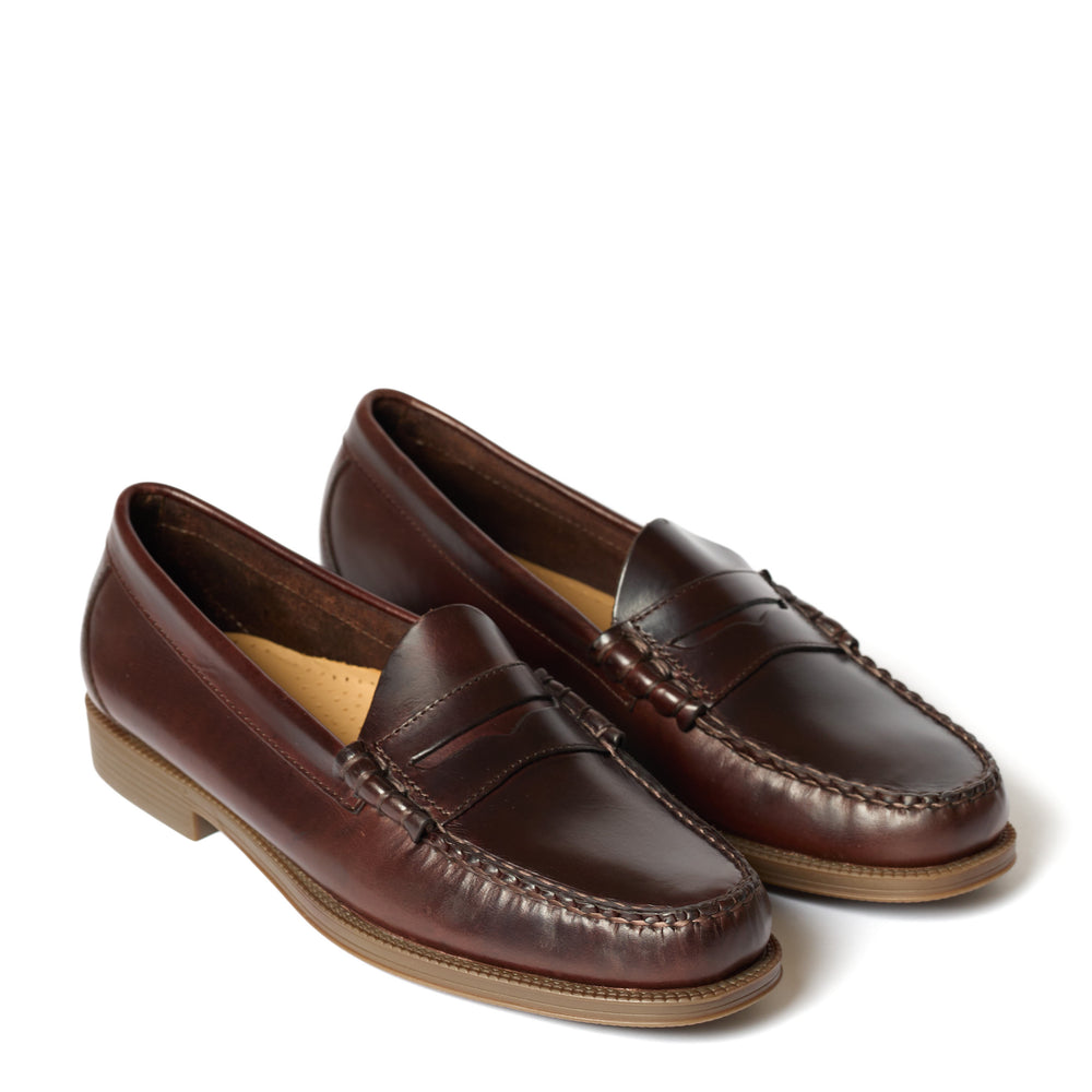 G.H Bass Easy Weejun Larson Pull Up Chocolate Leather - Parasol Store