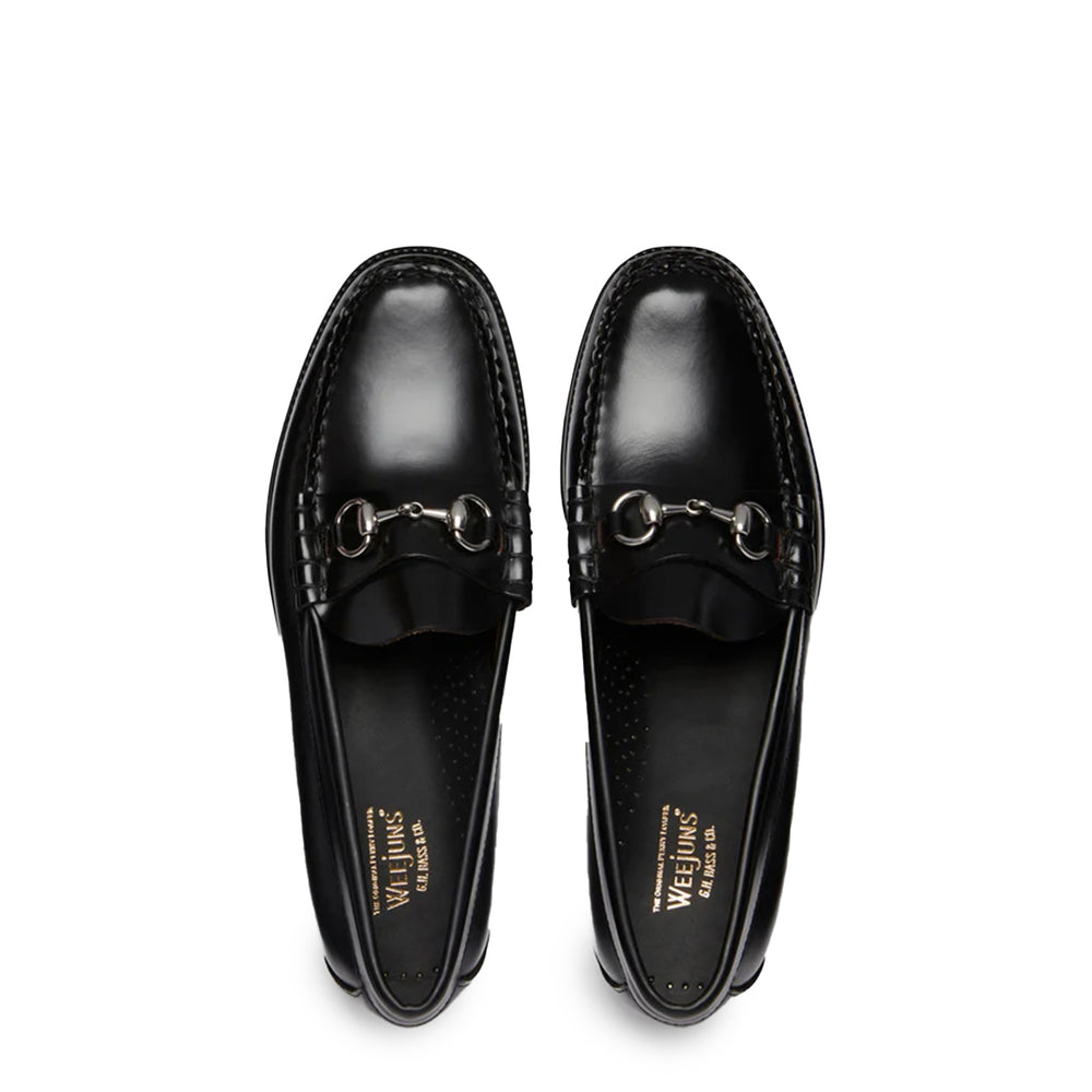 G.H Bass Easy Weejun Lincoln Moc Black Leather - Parasol Store
