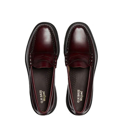G.H Bass Weejun Step Larson Moc Penny Wine Leather - Parasol Store