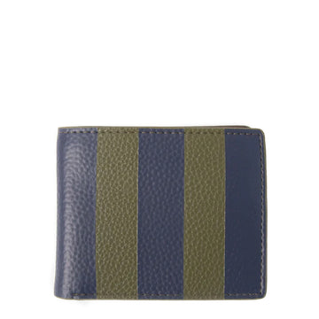 Caroline Gardner Billfold Wallet Blue / Green Stripe
