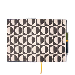 Caroline Gardner Casebound Notebook With Pen Blue / Grey Stripe