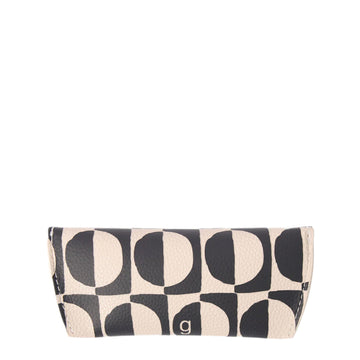 Caroline Gardner Glasses Case Mono Geo Circles
