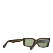 Garrett Leight GL 3030 49 Sunglasses Spotted Brown Shell/Semi-Flat Valley View Green Garrett Leight