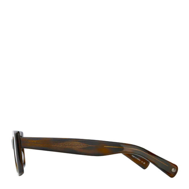 Garrett Leight GL 3030 49 Sunglasses Spotted Brown Shell/Semi-Flat Valley View Green Garrett Leight