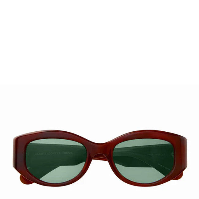 Garrett Leight Retro Biggie 49 Sunglasses Vintage Burnt Tortoise/Veridian Garrett Leight