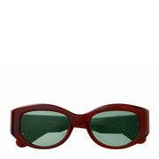 Garrett Leight Retro Biggie 49 Sunglasses Vintage Burnt Tortoise/Veridian Garrett Leight