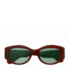 Garrett Leight Retro Biggie 49 Sunglasses Vintage Burnt Tortoise/Veridian Garrett Leight