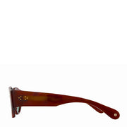 Garrett Leight Retro Biggie 49 Sunglasses Vintage Burnt Tortoise/Veridian Garrett Leight