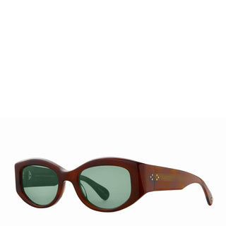 Garrett Leight Retro Biggie 49 Sunglasses Vintage Burnt Tortoise/Veridian Garrett Leight