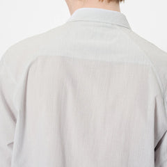 Goldwin Fine Cotton Seersucker Striped S/S Shirt Black