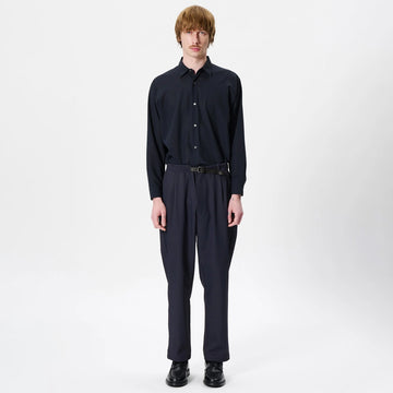Goldwin One Tuck Tapered Stretch Pants Dark Navy