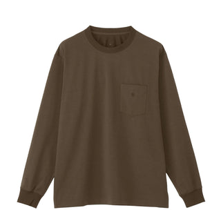 Goldwin Oversized Pocket L/S T-Shirt Jet Brown - Parasol Store
