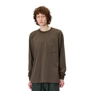 Goldwin Oversized Pocket L/S T-Shirt Jet Brown - Parasol Store