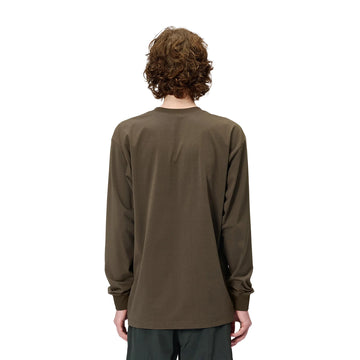Goldwin Oversized Pocket L/S T-Shirt Jet Brown - Parasol Store