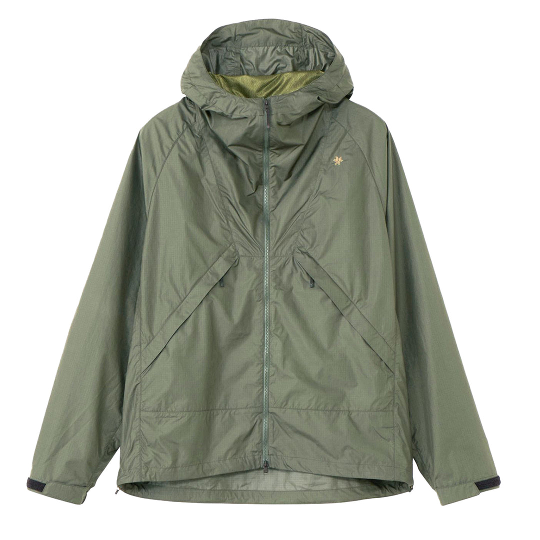 Goldwin Rip-stop Hooded Jacket Dark Olive - Parasol Store