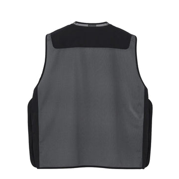 Goldwin Tonalith Mesh Half Zip Vest Black