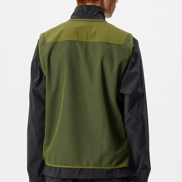 Goldwin Tonalith Mesh Half Zip Vest Black