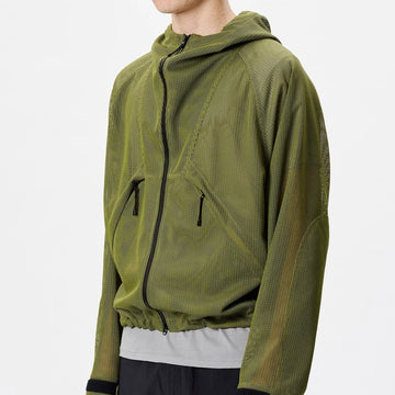 Goldwin Tonalith Mesh Hooded Jacket Black