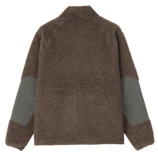 Goldwin Wool Boa Fleece Full Zip Jacket Mix Brown - Parasol Store