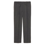 Goldwin Woolly Twill One Tuck Pants Black Gray - Parasol Store