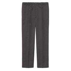 Goldwin Woolly Twill One Tuck Pants Black Gray - Parasol Store