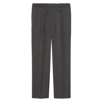 Goldwin Woolly Twill One Tuck Pants Black Gray - Parasol Store