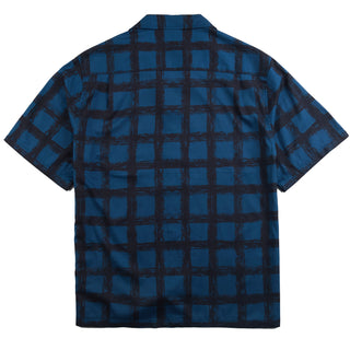 Gramicci Checkerd Rayon Shirt Midnight - Parasol Store
