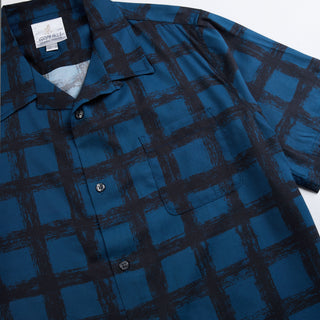 Gramicci Checkerd Rayon Shirt Midnight - Parasol Store
