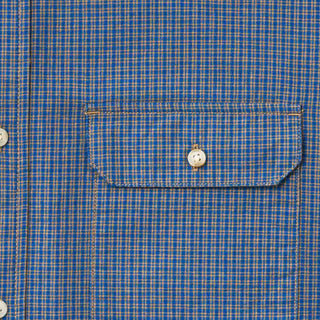 Gramicci Checkered Stance Shirt Sierra Check Navy - Parasol Store