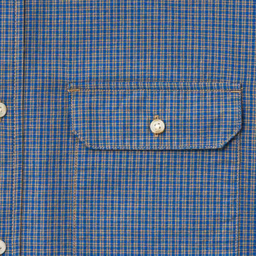 Gramicci Checkered Stance Shirt Sierra Check Navy - Parasol Store