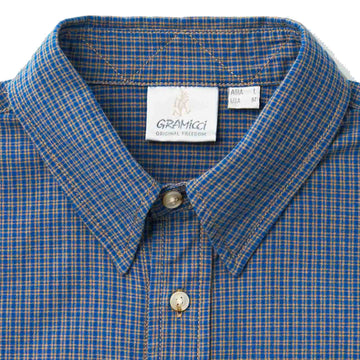 Gramicci Checkered Stance Shirt Sierra Check Navy - Parasol Store
