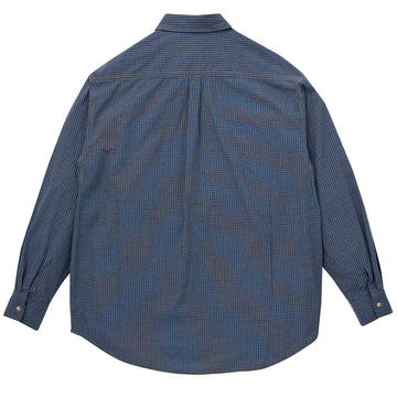 Gramicci Checkered Stance Shirt Sierra Check Navy - Parasol Store