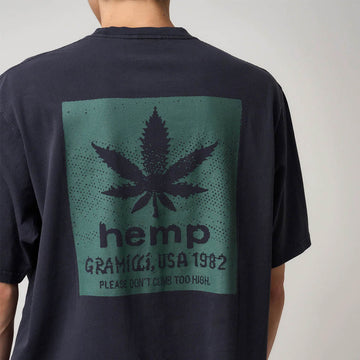 Gramicci Hemp Tee Navy Pigment - Parasol Store