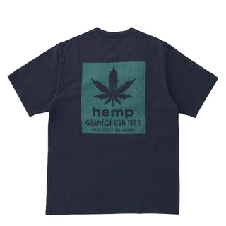 Gramicci Hemp Tee Navy Pigment - Parasol Store