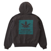 Gramicci Hemp Zip Hooded Sweatshirt Deep Brown - Parasol Store