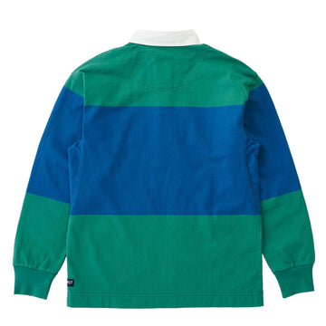 Gramicci Langdon Rugby Shirt Cerulean / Emerald - Parasol Store