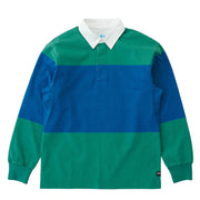 Gramicci Langdon Rugby Shirt Cerulean / Emerald - Parasol Store