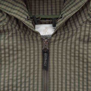 Gramicci Northside Plaid Hooded Jacket Olive