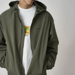 Gramicci Northside Plaid Hooded Jacket Olive - Parasol Store