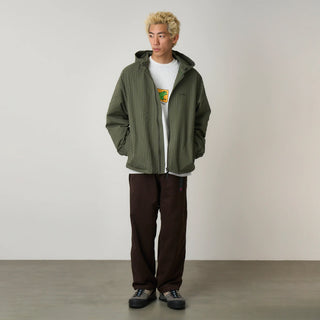 Gramicci Northside Plaid Hooded Jacket Olive