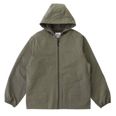 Gramicci Northside Plaid Hooded Jacket Olive - Parasol Store