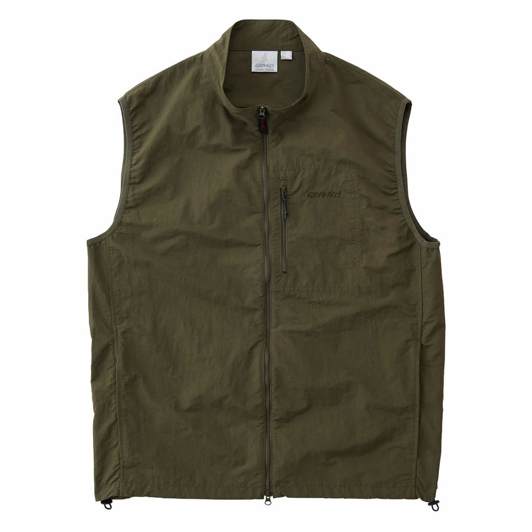 Gramicci Nylon Vest Deep Olive - Parasol Store